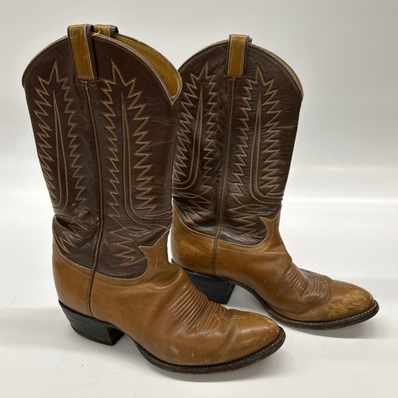 Tony Lama Other - Vintage Tony Lama Cow Boy Boots Size 8.5 D Men’s Leather Cow Boy Boots Style4210